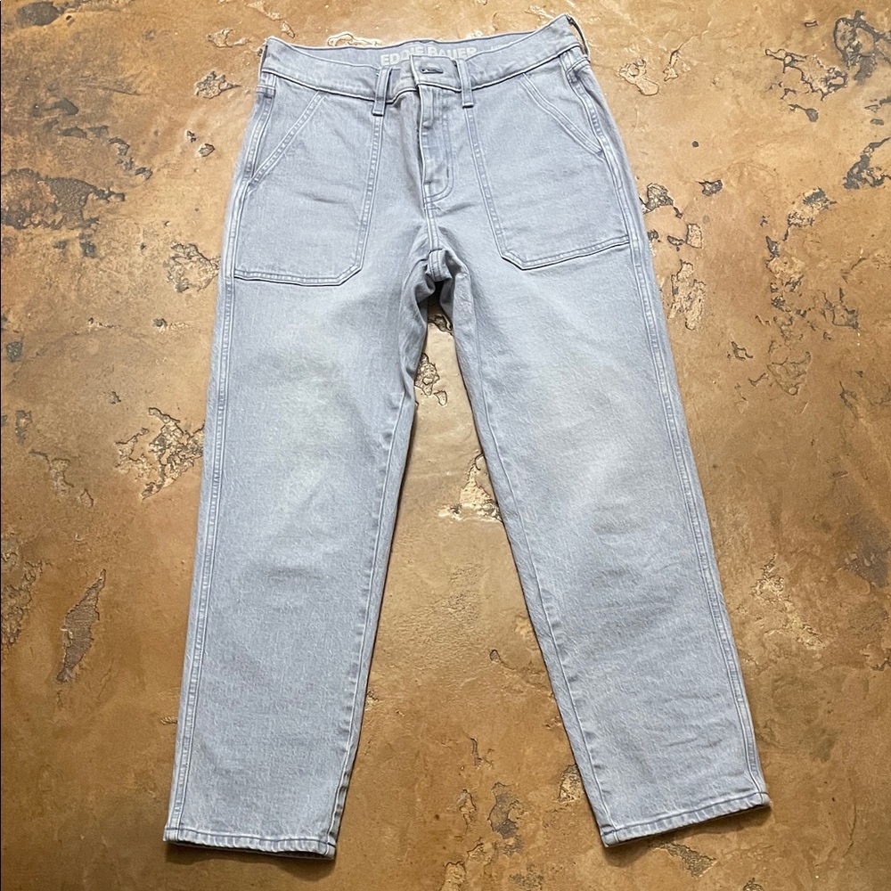 Eddie Bauer mid rise relaxed ankle jean